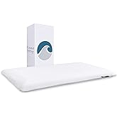 Bluewave Bedding Hyper Slim Gel Memory Foam Pillow for Stomach and Back Sleepers - Thin, Flat Design for Cervical Neck Alignment and Deeper Sleep (2.25-Inches Height, King Size)