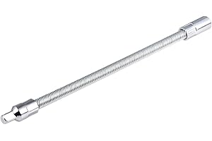 KATUR Flexible Socket Extension Ratchet, Flexible Extension Bar Set, Bendable Elastic Joint Head Post Connecting Link, Shaft 