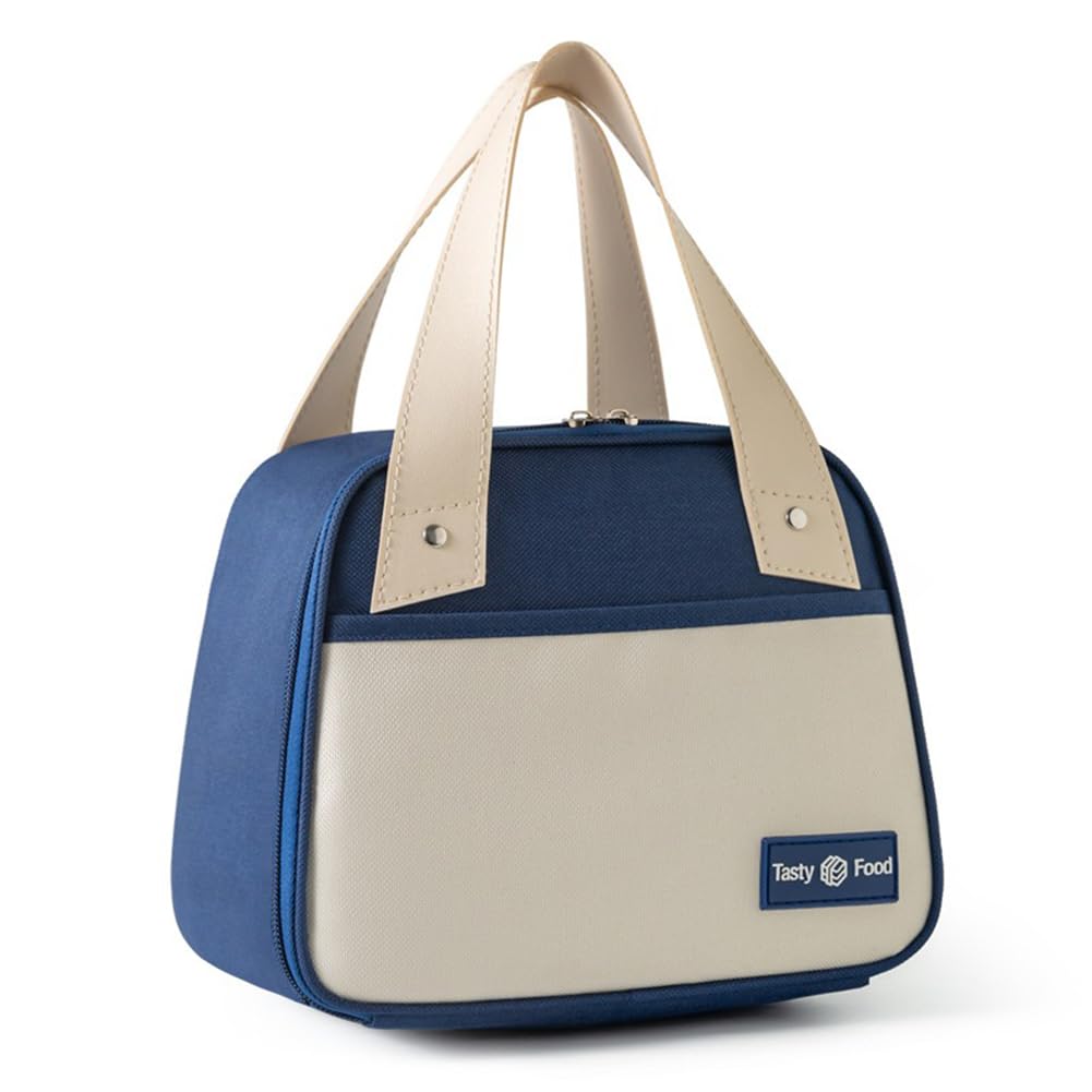 Croselyu Portable Lunch Bag - Mini Insulated Outdoor Picnic Bag, 1 PCE (Blue)