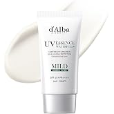 d'alba Piedmont Italian White Truffle Waterfull Mild Sunscreen, Vegan, Mineral Sunscreen, SPF 50+ PA++++, Non-Nano Sunscreen Suitable for all Sensitive Skin, Gentle &amp; Light Finish, Korean Skincare
