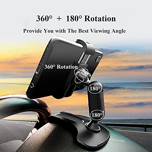 CHDFKKD Car Phone Mount, Cell Phone Holder for Car 360 Degree Rotation