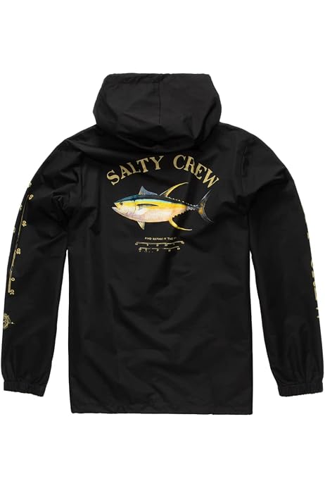 Salty Crew Tippet Snap Jacket Black SM 