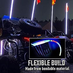 YCHOW-TECH UTV LED Whip Lights with Spring