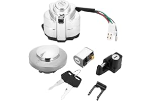 Ignition Switch Lock, Ignition Switch Gas Helmet Steering Lock Key for VT600 Shadow 400 750