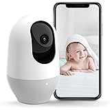 Nooie Baby Monitor, WiFi Pet Camera Indoor, 360-degree Wireless IP Camera, 1080P Home Security Camera, Motion Tracking, Super