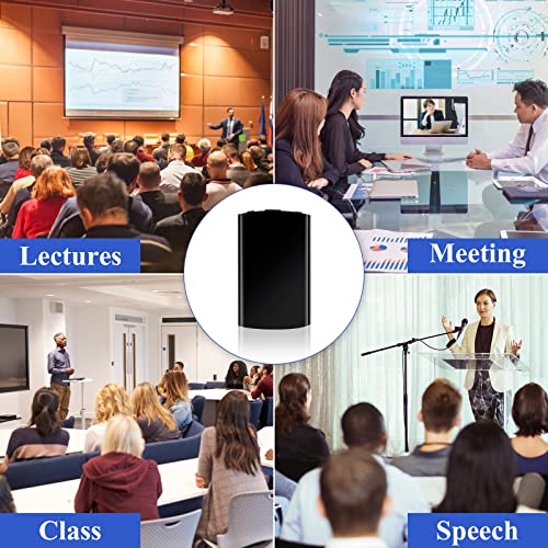 Voice Activated Recorder,EOVAS 64 GB Digital Voice Audio Recorder Recording Device with Playback Mini Tape Dictaphone USB MP3 Mic 750 Hour Capacity 40-Hour Battery for Lecture Interview Meeting Class