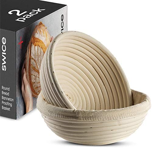 Bread Banneton Proofing Basket [Set of 2]Round 9” Inch Bread Proofing ...