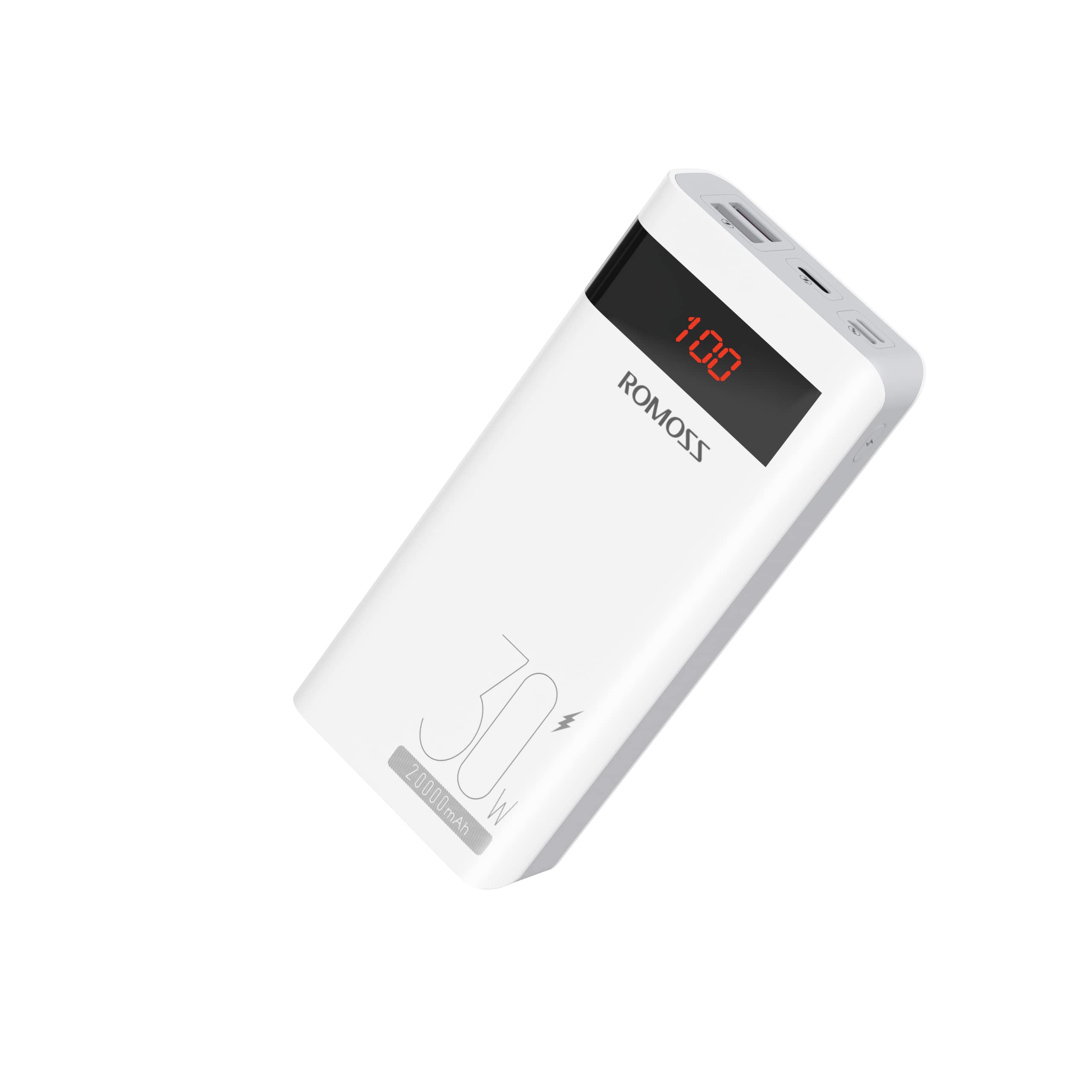 ROMOSS Power Bank, 20,000mAh PD 22.5W Portable Phone Charger with USB C 3 Outputs & 3 Inputs, External Battery Pack for iPhone 15/14/13/12, iPad, Samsung Galaxy and More