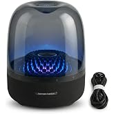 QueBuy Harman Aura Studio 4 Bluetooth Speaker &ndash; Premium 360&deg; Home Audio Speaker with Built-in Subwoofer, Wireless Bluetooth Streaming, Ambient Light Effects, Deep Bass Surround Sound for Living Room