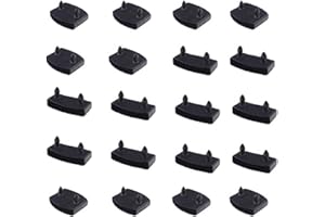XIAONAN 20Pcs 53mm x 9mm Plastic Bed Slat Cover Replacement Holders End Caps+Centre Caps for Holding Securing Wooden Slats Bed Base,10pcs End Caps + 10pcs Centre Caps