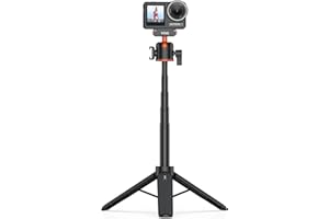 VRIG EXPRESS VRIG Mini Extension Rod Selfie Stick for DJI Osmo Action 5Pro/4/3,360° Extendable Camera Tripod Holder with Magnetic Camera Mount Adapter for DJI OSMO 360,OSMO Action 4,OSMO Action 3