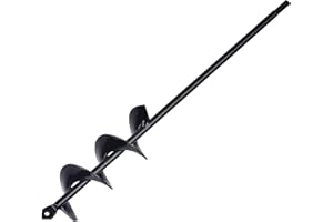 Auger Drill Bit for Planting, 1.8X14.5inch Garden Auger Spiral Drill Bit for Planting Bulb Bedding Plants, Garden Plant Hole 