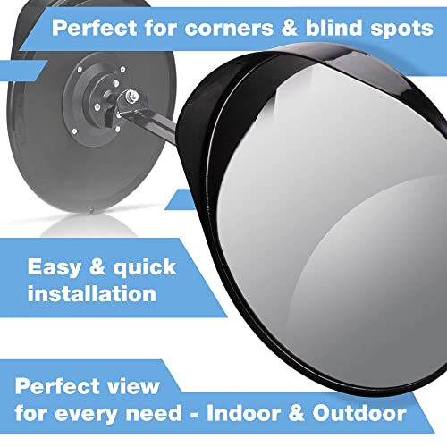 Kiloxa Convex Security Mirror, Traffic Curved Wide Angle Mirror for