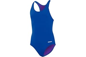 Sporti Girls' Solid Racer Back One Piece Swimsuit (Toddler Little Kid Big Kid)