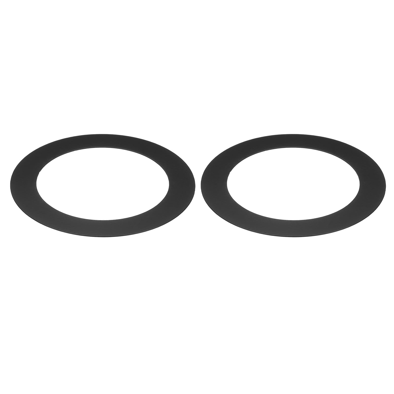 PATIKIL Metal Goof Trim Ring, 2 Pcs 4.72" OD x 3.39" ID Black Recessed Light Trims Ring for Recessed Can Downlight, Living Room