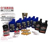 YAMAHA OEM 2006+ F200 F200TXR LF200TXR V6 3.3L Outboard Oil Change 10W30 FC 4M Lower Unit Gear Lube Gasket NGK Spark Plug LFR5A-11 Primary Fuel Filter Maintenance Kit