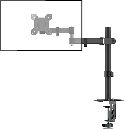 Bracwiser Single Monitor Arm Desk Mount 13-32 inch 10kg VESA 75x75/100x100