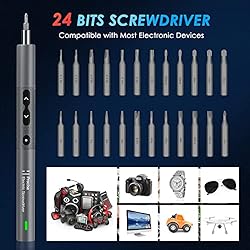 WOTOW Electric Screwdriver, (Newest) 28 in 1 Mini