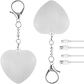 bigjvbfv 2Pcs Purse Glow Heart Light, LED Automatic Sensor Handbag Lights, Touch Activated Bag Light, Mini Handbag Purse Lamp for Purse Women Girls (Love)