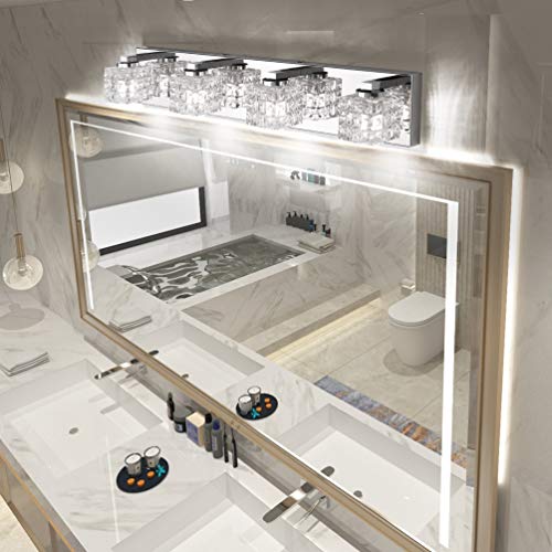 Ralbay Modern Vanity Light Fixtures 4 Lights LED Modern Vanity Light