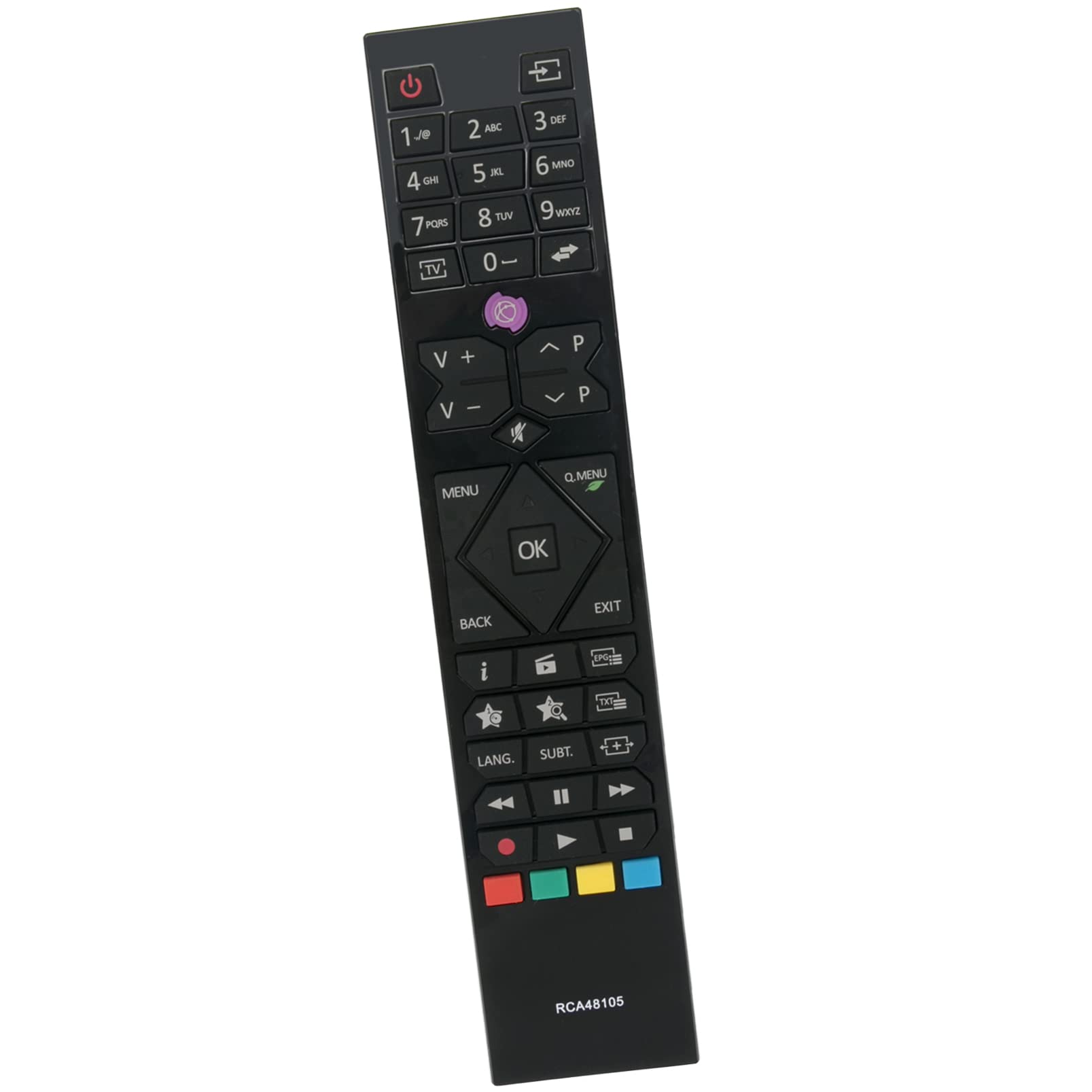 ALLIMITY Replace Remote Control fit for FINLUX POLAROID PRINCETON SELECLINE 22182 22284 32182 LC-24LE250E PR32HD18B PR39FHD16B P32LCD12 P42LED13 32FLYR277S 39FHA4001 39FLSMR185B FIN19DVDBK