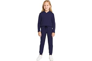 Sweet Hearts Girls Joggers Set - 2 Piece Fleece Pullover Girls Hoodies and Kids Sweatpants Athletic Sets: Made in USA (5-18)