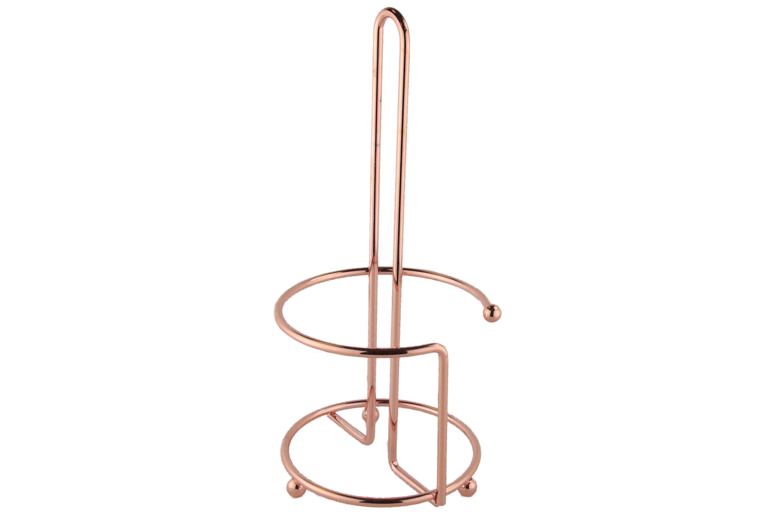 apollo THE HOUSEWARES BRAND Copper Towel Holder Deluxe, Sleek and Modern Towel Rack, Size: 14x30 cm, Copper