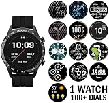 Sekonda Active Smart Watch Mens 45mm Heart Rate Sleep Monitor Music App Black view 2