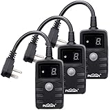 Plusmart Outdoor Timer,Light Timer Waterproof for Garden &amp; Yard,3 Pack,UL Listed