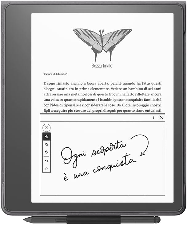 Custodia in tessuto per Amazon Kindle Scribe, con copertina pieghevole e aggancio magnetico | Compatibile solo con Kindle Scribe | design leggero e sottile | Nero