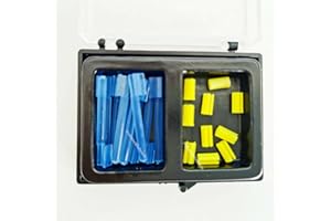 ACMEDENT Female Rider Blue Bar Yellow Clips Bolt Inserts Negative Overdenture Micro Attachment Long Type x10Kits