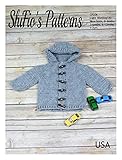 Crochet Pattern for Hooded Baby Jacket, 5 Sizes, 5