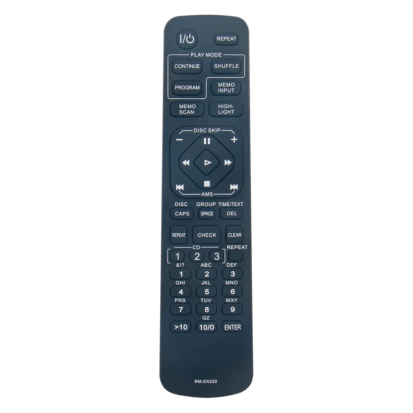 ALLIMITY Replace Remote Control fit for Sony Audio System RM-DX220 CDP-CX230 RMDX220 CDPCX230