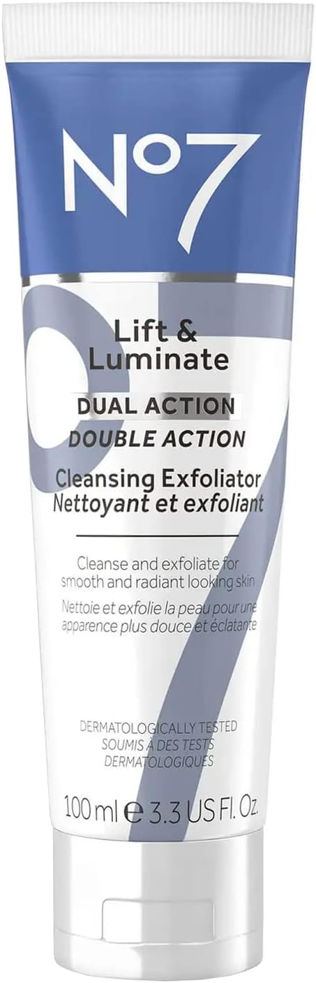 No7 Lift & Luminate Dual Action Cleansing Exfoliator 3.3 fl oz