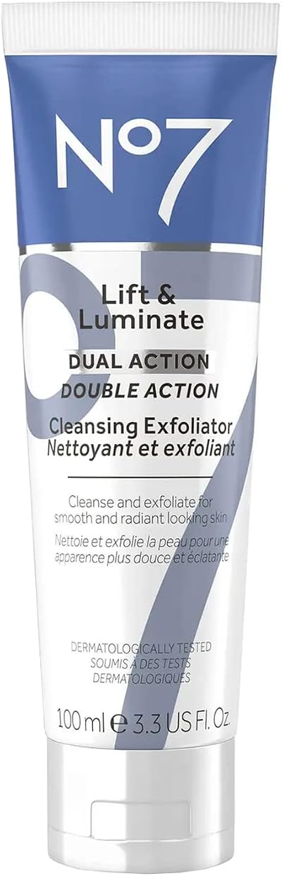 No7 Lift & Luminate Dual Action Cleansing Exfoliator 3.3 fl oz