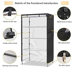 Aacabo Shelf Cover,Waterproof Dustproof Storage
