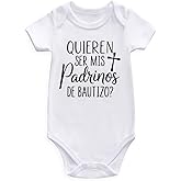 Guzcadun quieren ser mis padrinos de bautizo Spanish Baby Bodysuit