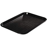 Carlisle Cafe Tray, Fast Food Restaurant Tray, 12 x 16, 1 Ct, Black