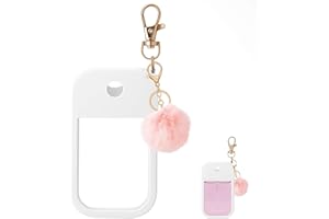SAANG & JAT Hand Sanitizer Spray Case with Keychain, Protective Silicone Holder Compatible with Touchland Power Mist & Glow Mist 1 fl oz