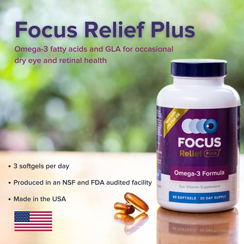 Focus Relief Plus Dry Eye Formula (90 ct. 30 Day Supply) Dry Eye Omega