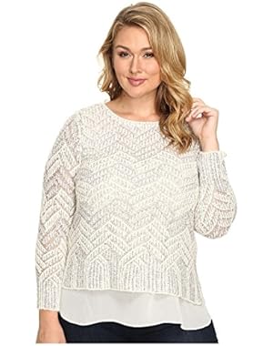 Women's Plus Size Stitch Shine Sweater