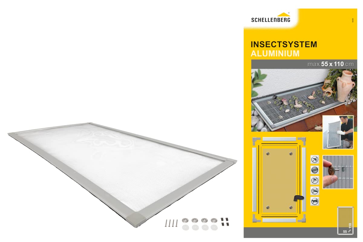 Schellenberg 50364 Lightwell Cover: Approx. with Aluminium Frame Clean Light Shaft, 55 x 110 cm, 1 Piece
