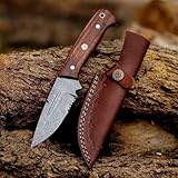 RANDY KNIVES Damascus Custom Handmade Hunting Knife