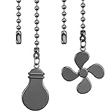 Ceiling Fan Chain Extender Light Pull Chain Set, 12
