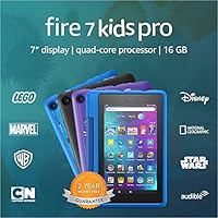 Fire 7 Kids Pro tablet, 7” display, ages 6+, 16 GB, Black