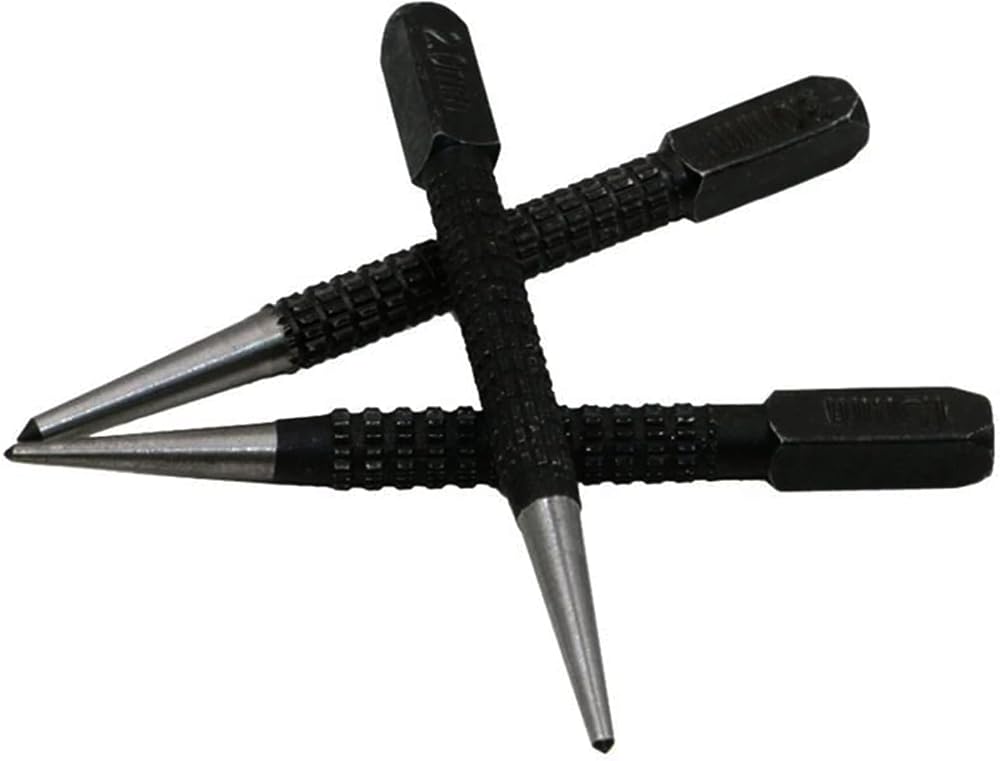 LAMXD 3Pcs Centre Punch Set, Nail Punch, Positioning Punch for Drilling Holes,
