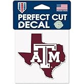 Texas A&M Aggies STATE SHAPE Perfect Cut Color Decal 4" x 4"
