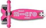 Micro Maxi Deluxe Folding LED Scooter 3 Wheels Pink 5-12 Years 70 kg view 4