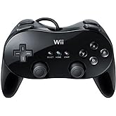 Wii Classic Controller Pro Black Nintendo (Renewed)