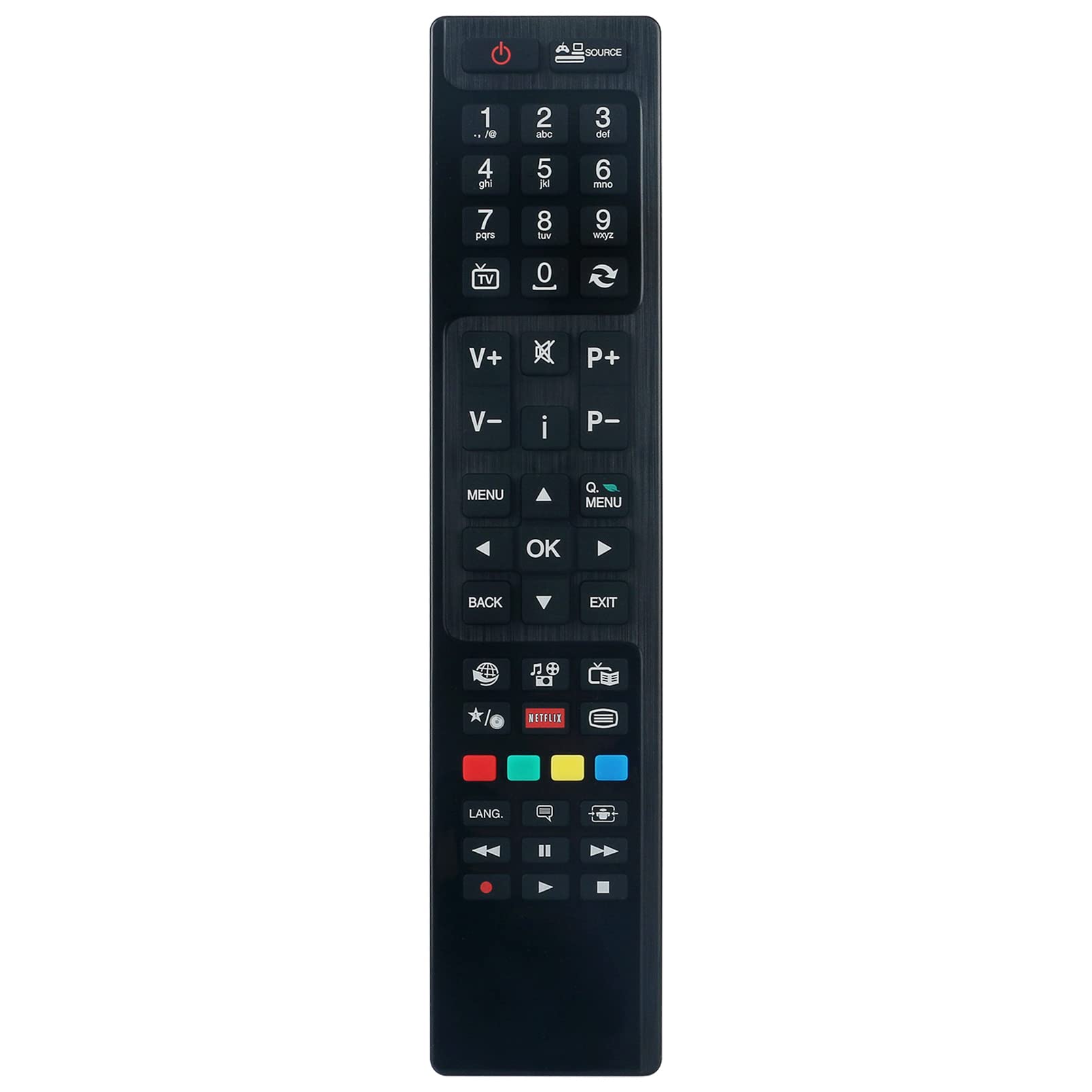 Remote Control Replace fit for Hitachi HORIZON LUXOR Saba Lazer INEXIVE 39800 49800 LZ55243 LD40VS249 S4927-SMART 32HBT41 40HB6T62 40HBT42 48HK6W64 55HL733 24HL733H LUX0142002/01 LUX0150002/01